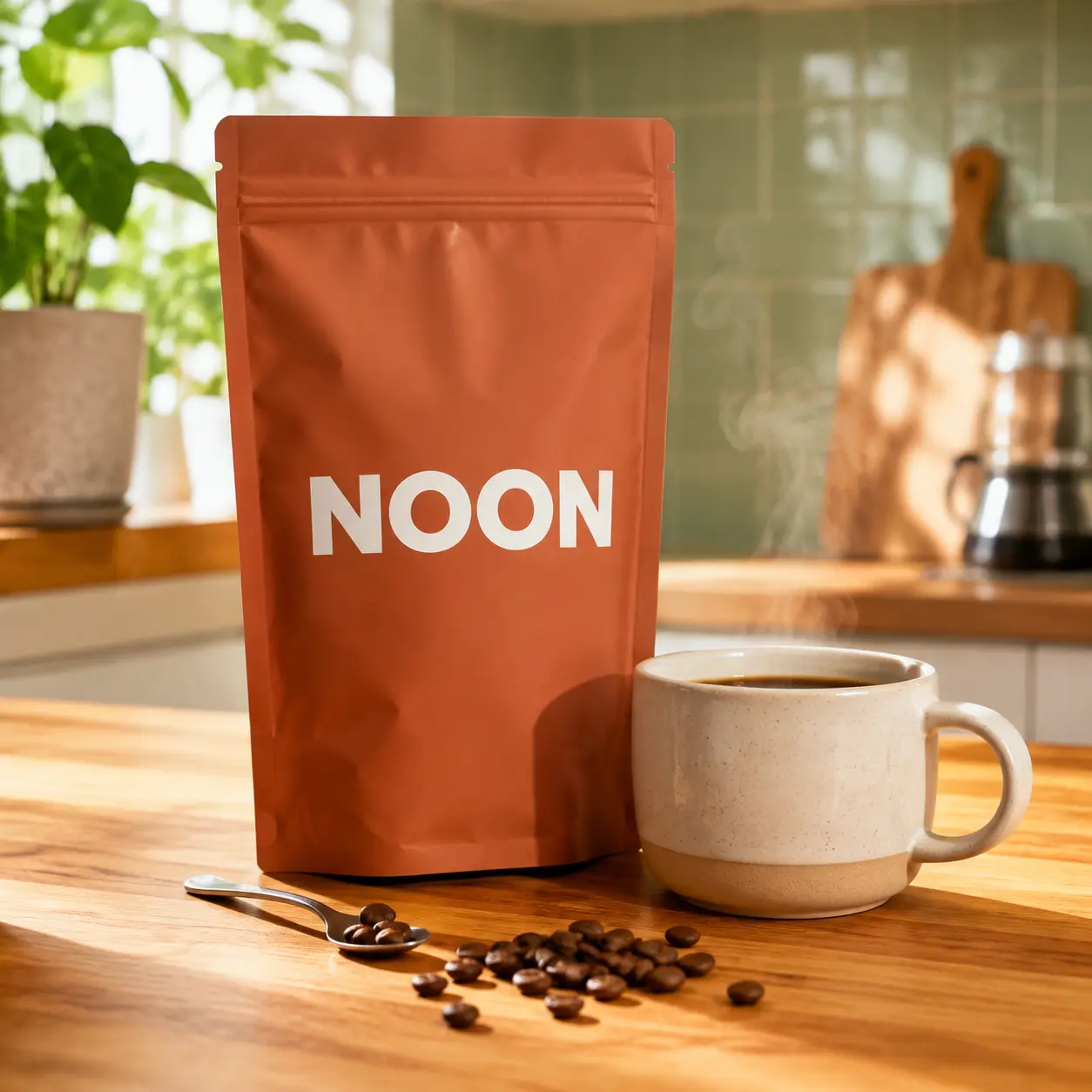 NOON coffee bag and cup product photo